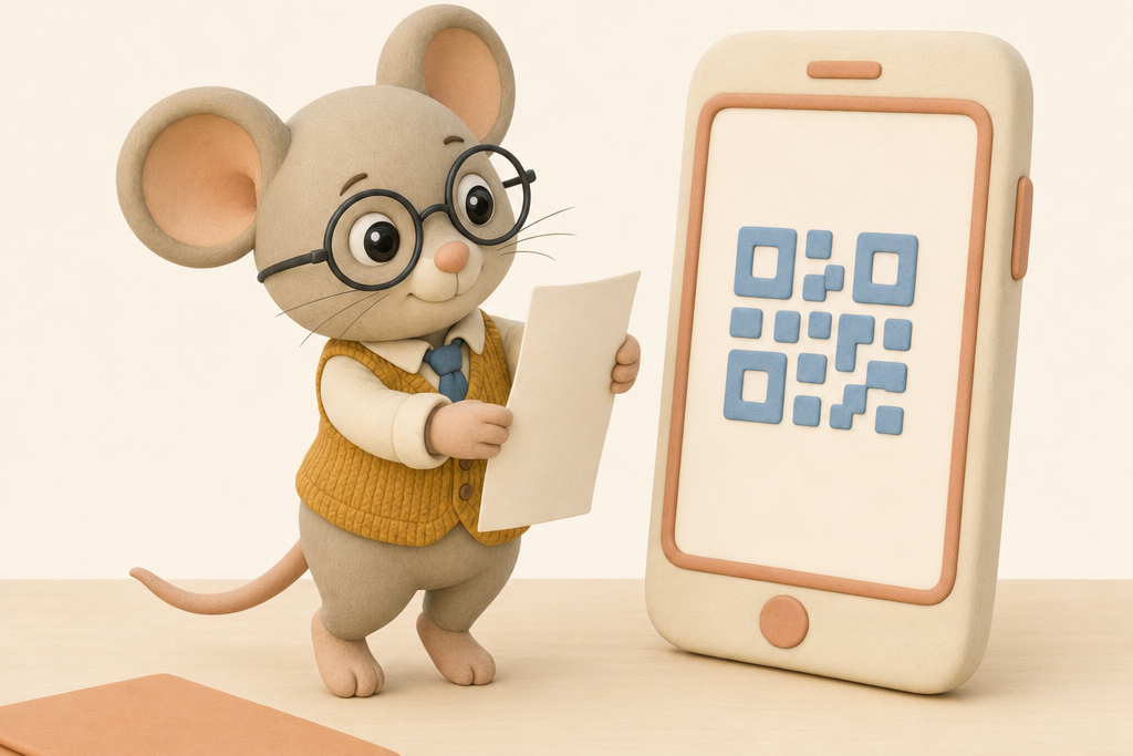 Смартфон, сканирующий QR-код на кассовом чеке — редакционная иллюстрация